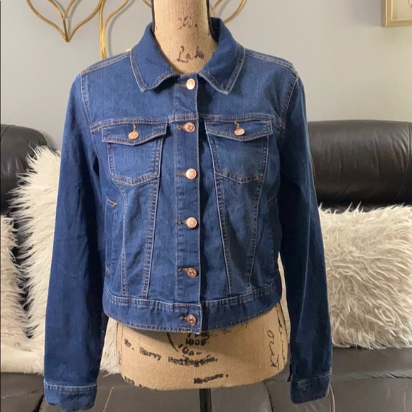 celebrity pink denim jacket